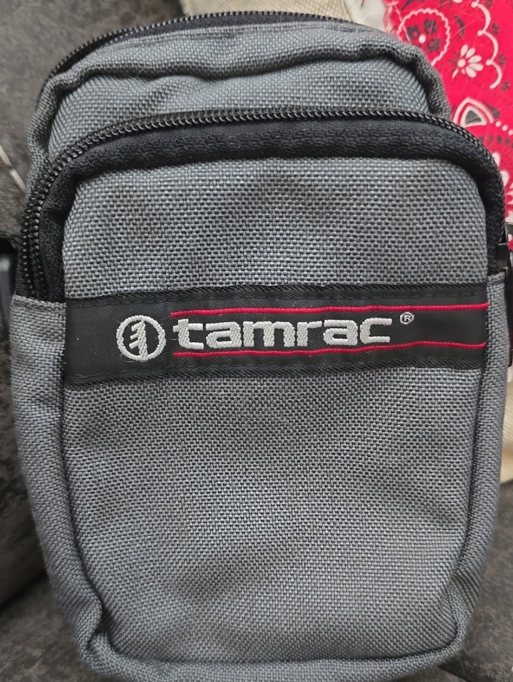 Tarmac Gray Compact Camera Pouch